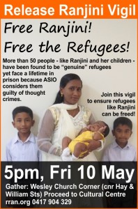 Release Ranjini vigil